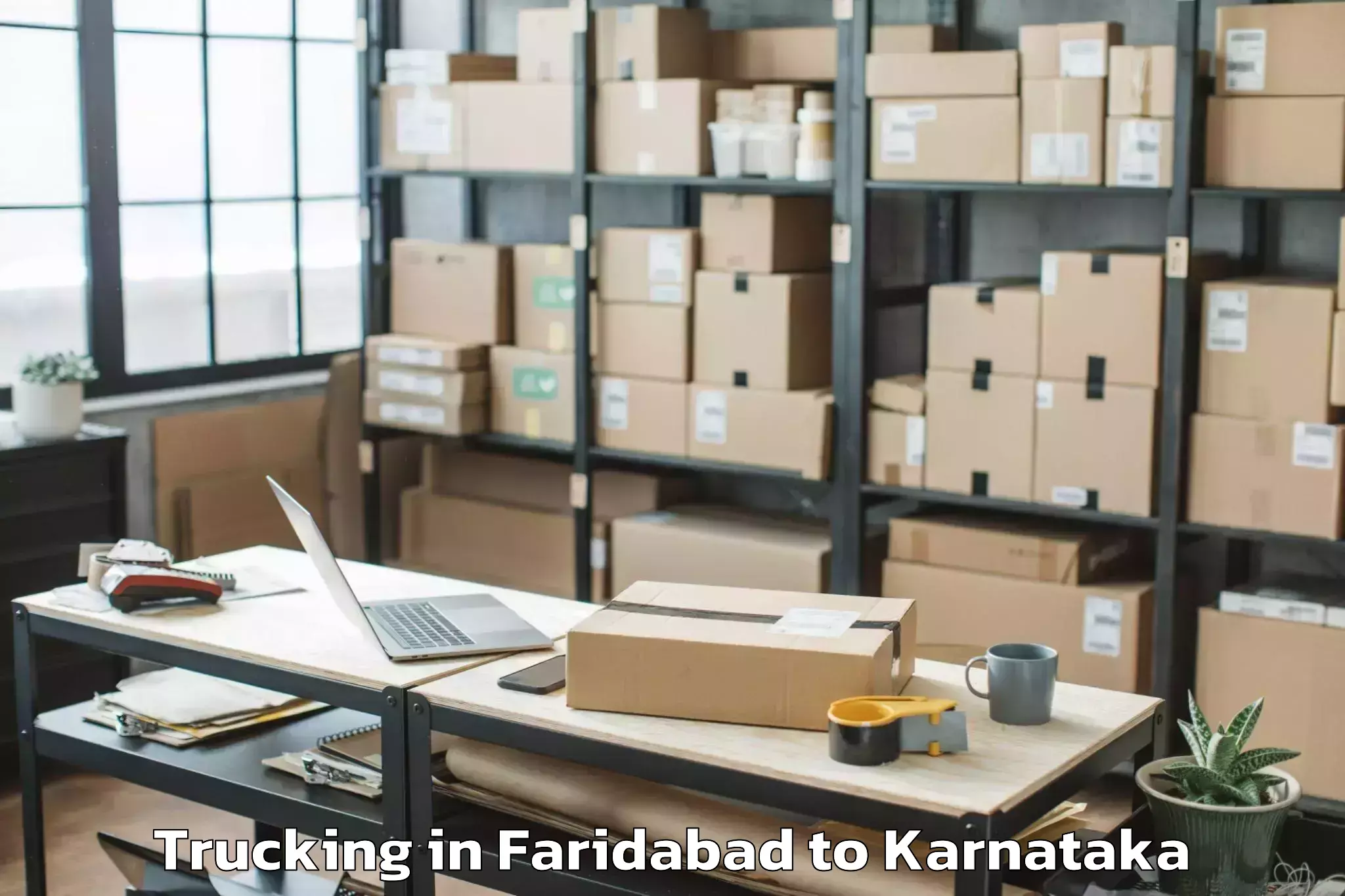 Trusted Faridabad to Kadur Trucking